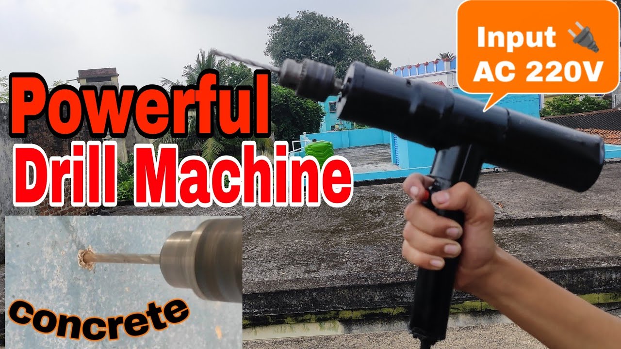 How To Make  Powerful Drill Machine 🔥|| Drill Machine AC 220V || D.G.Technical |