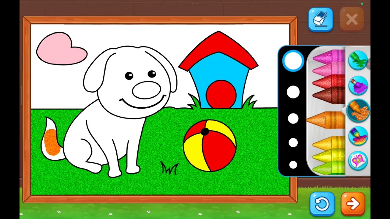 “Coloring a Dog with a Ball 🐶⚽ | Learn Colors for Kids | Tiny Color Tales”