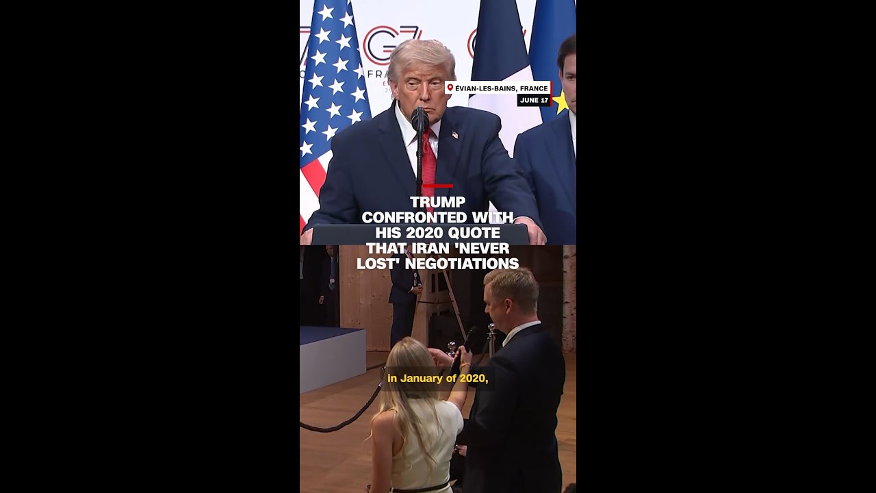 Trump confronted with his 2020 quote that Iran &lsquo;never lost&rsquo; negotiations