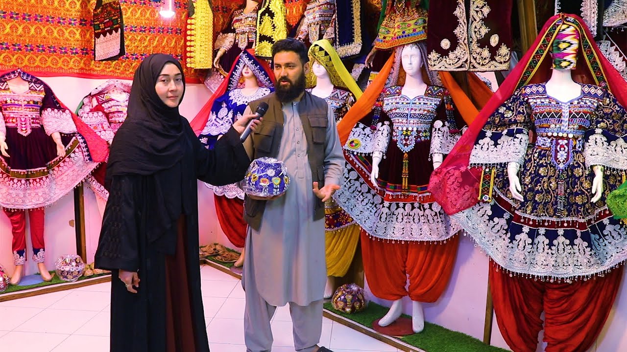 afghani cloths, Gand afghani - سعیده، گند افغانی، بازار لیسه مریم، لباس افغانی