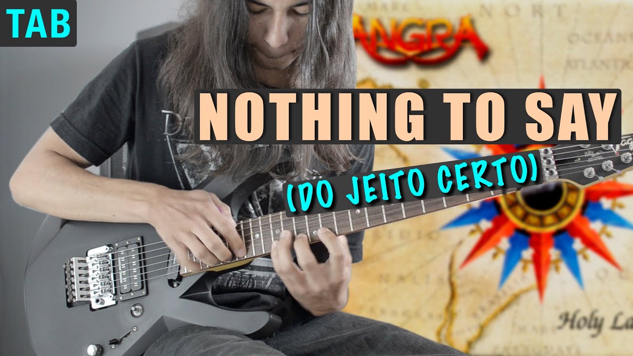 Nothing To Say - Angra | A aula que a música MERECE! (Guitar Solo +TAB)