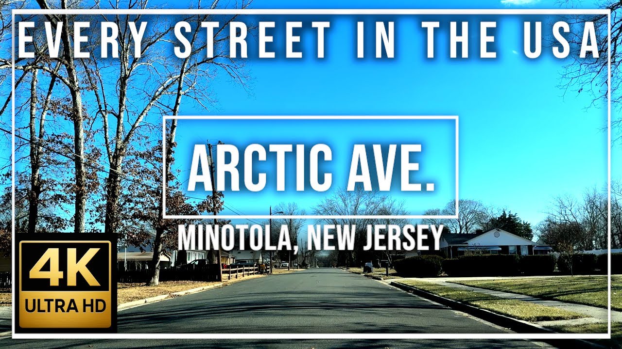 Arctic Ave  Minotola, New Jersey 4K Ultra HD Every Street in the USA – Relaxing Music