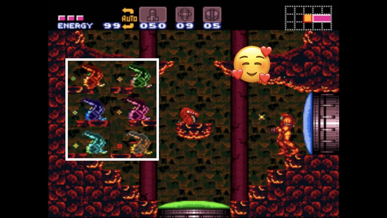 Super Metroid Unused Enemy &ndash; Stoke (Mini-Crocomire)