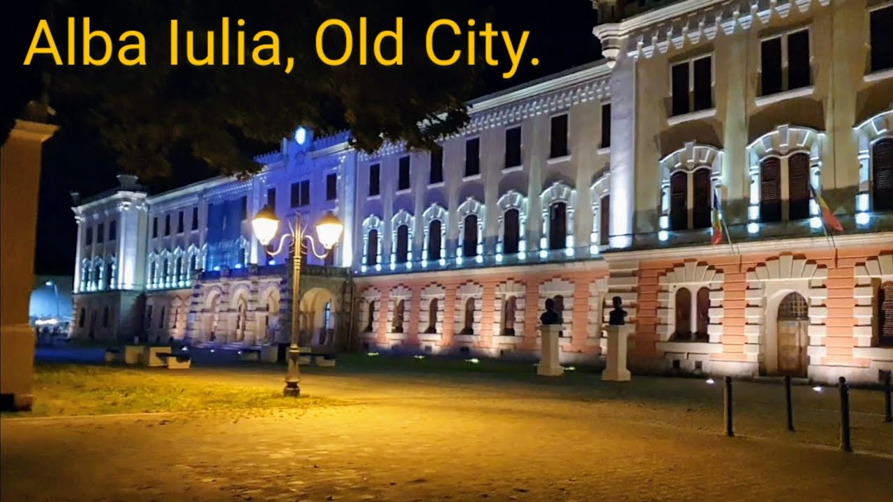 Alba Iulia. Old City By Night.