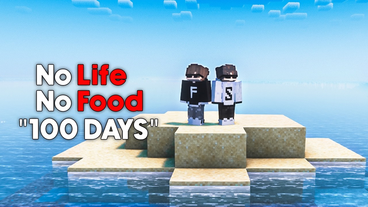 100 Days  -  SURVIVAL ISLAND in Minecraft Hardcore!