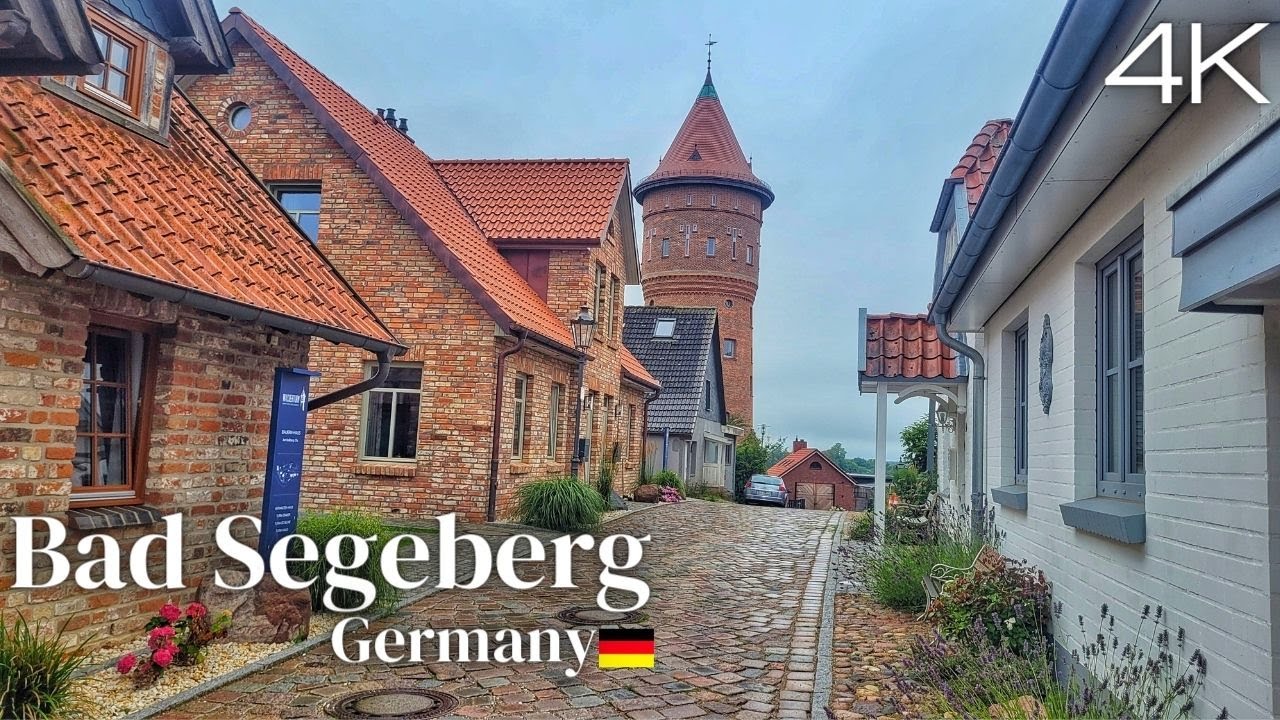 Walking in Beautiful Town of Germany - Schleswig Holstein Walking Tour 2023 - 4K UHD