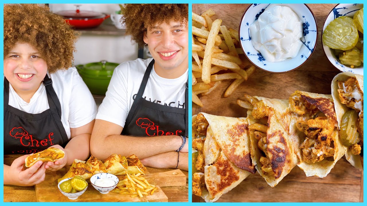 كريب بشاورما الفراخ ،بعجينة كريب مظبوطة جدا👌💯وبتتبيلة شاورما توووحفة 😋