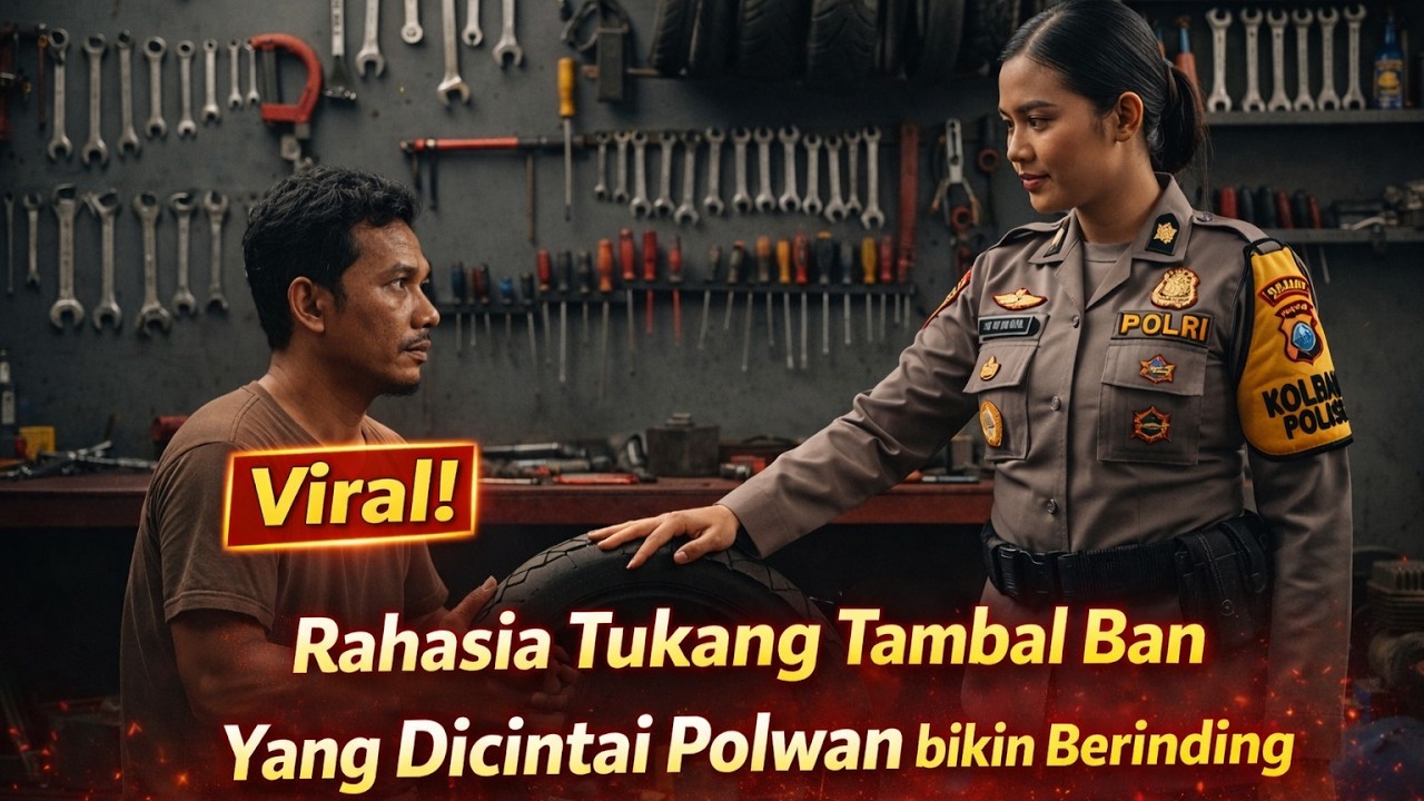 RAHASIA KELAM! Kisah Tukang Tambal Ban yang Dicintai Polwan Jadi Kisah Haru dan Merinding