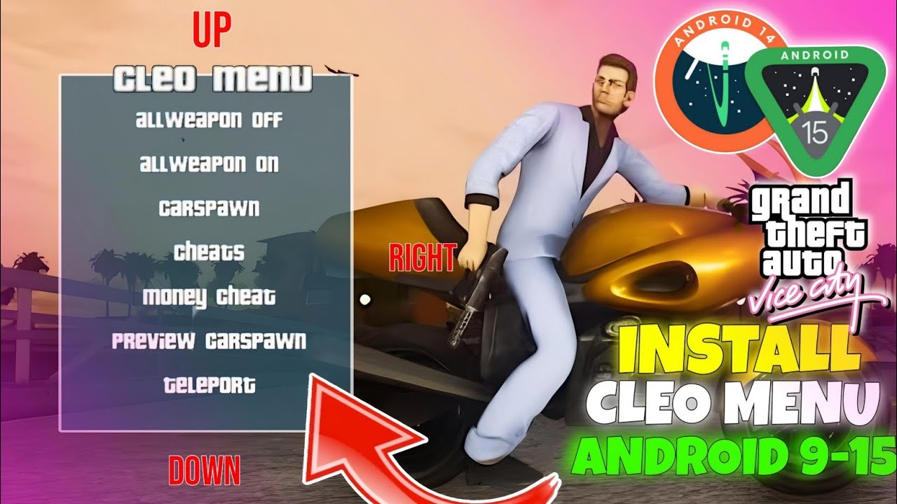 GTA VC ANDROID - CLEO CHEAT FOR GTA VICE CITY ANDROID | HOW TO INSTALL CLEO CHEAT MODS IN GTA VC