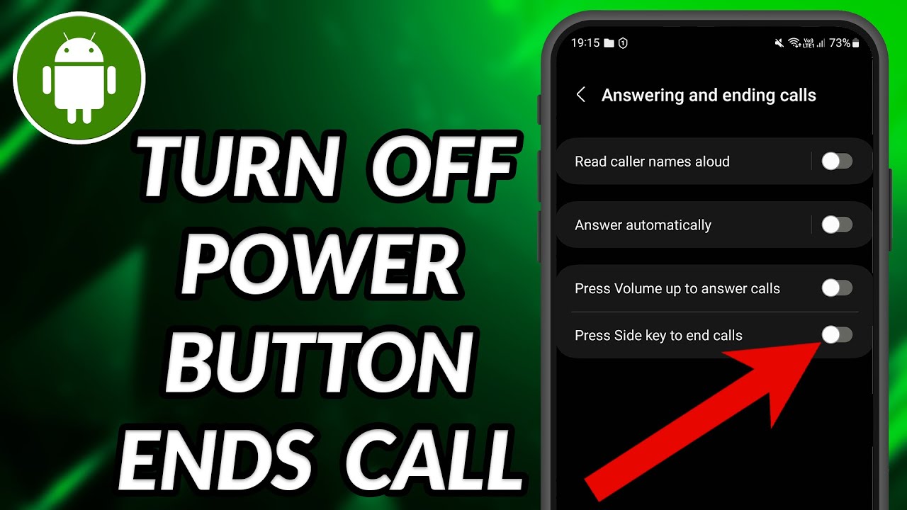 How To Turn Off Power Button Ends Call In Android