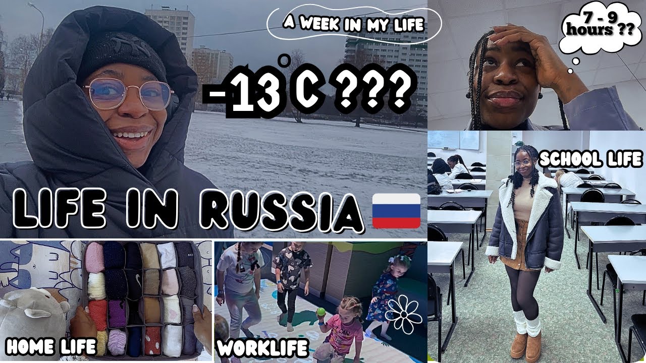 A week in my life as an international student in Russia |study and work life in Russia| Life abroad