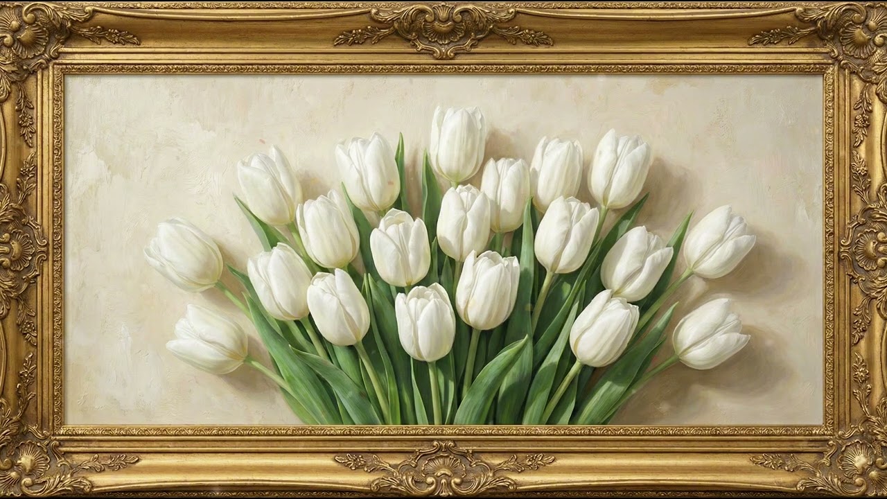 Classic Vintage Flower Painting 🌼 Elegant Romantic Wall Art