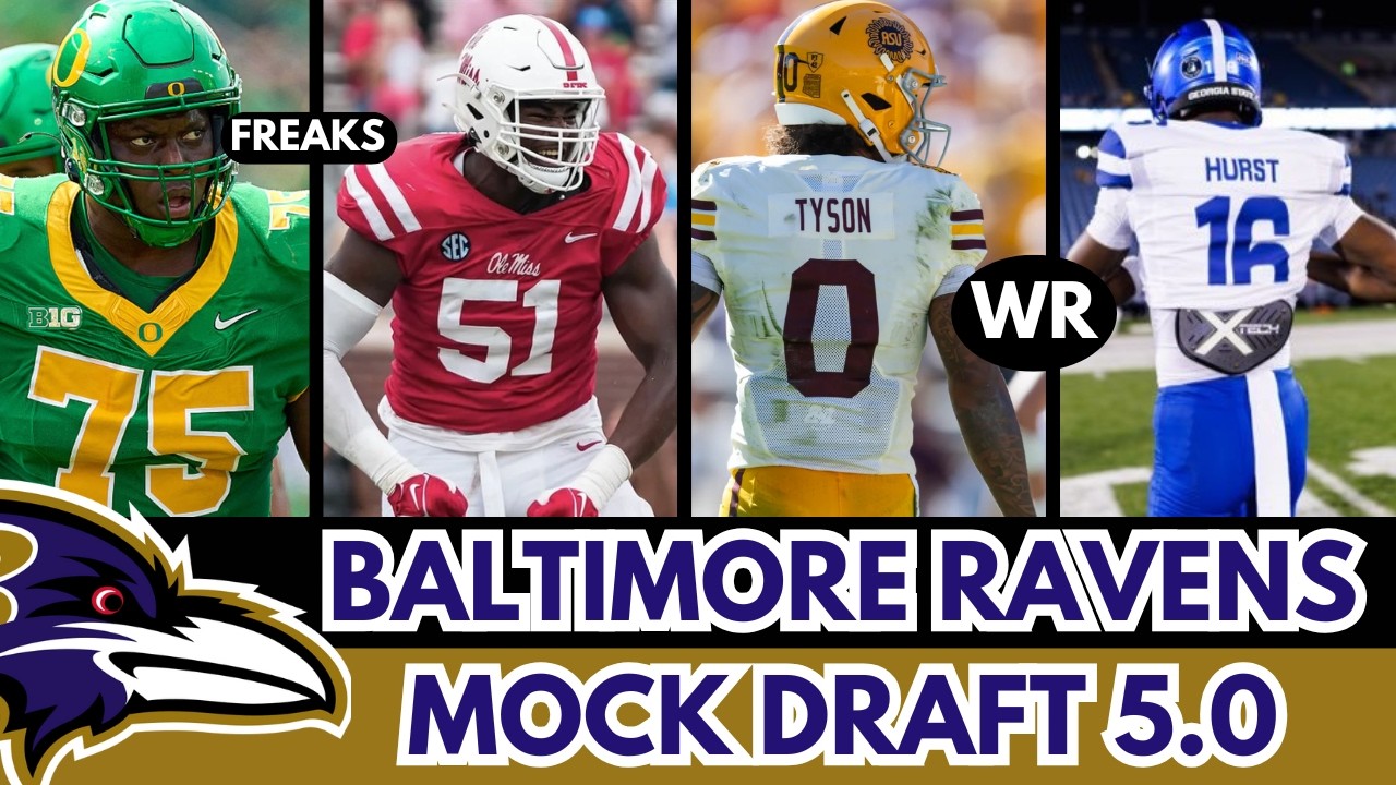 BALTIMORE RAVENS MOCK DRAFT 5.0!!!!