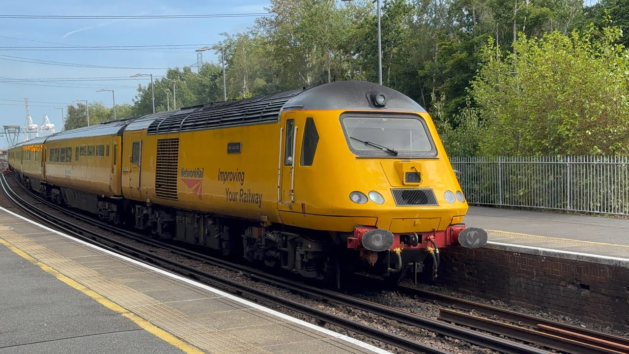 43013 Mark Carne CBE & 43062 John Armitt slowly pass Redbridge with the