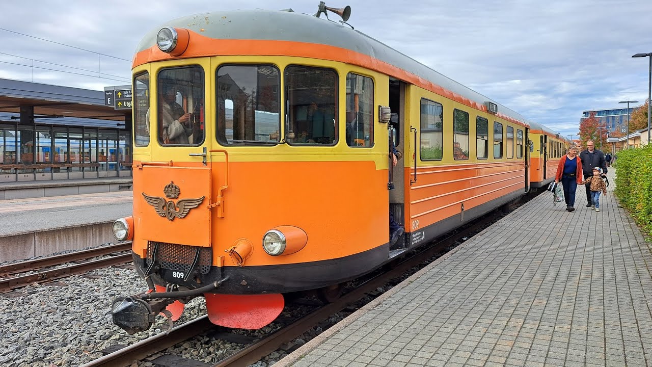 Rälsbussar på Lennakatten | Uppsala Östra