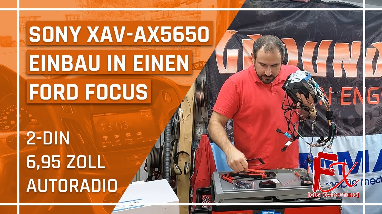 Ford Focus mit Sony CarPlay + AndroidAuto Autoradio - Nachrüstung Einbauvideo von fxCustomMyThing