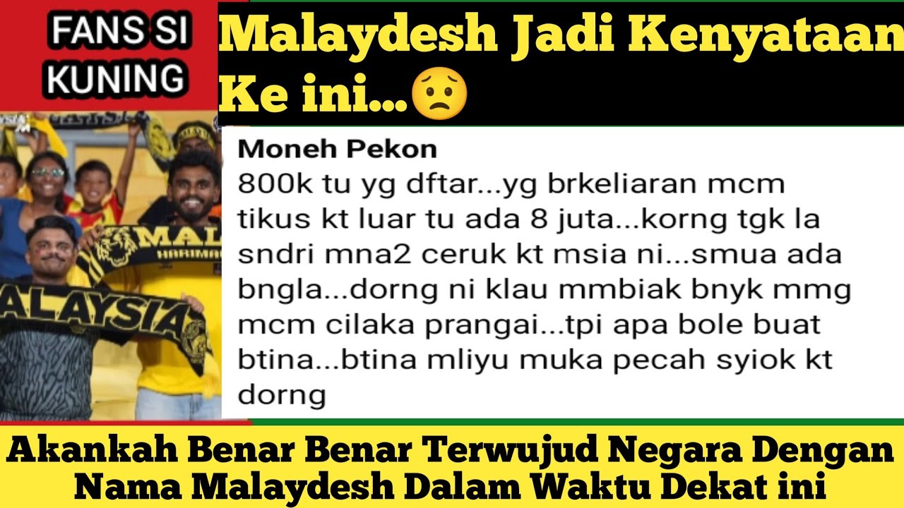 Komentar Si Kuning Untuk Saudara Serumpun nya Banglades Yang Berada Dan Ramai Di Malaysia