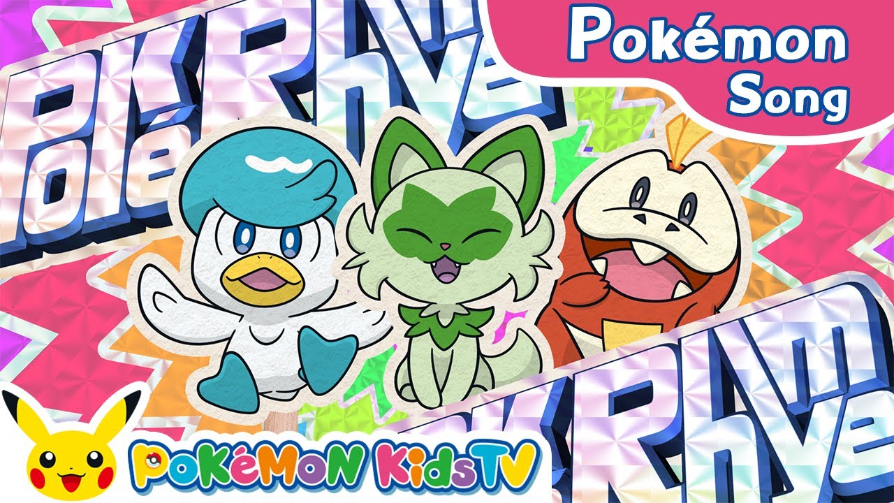PokéRhyme Pokémon Rap: Sprigatito, Fuecoco, and Quaxly Version | Pokémon Song | Pokémon Kids TV