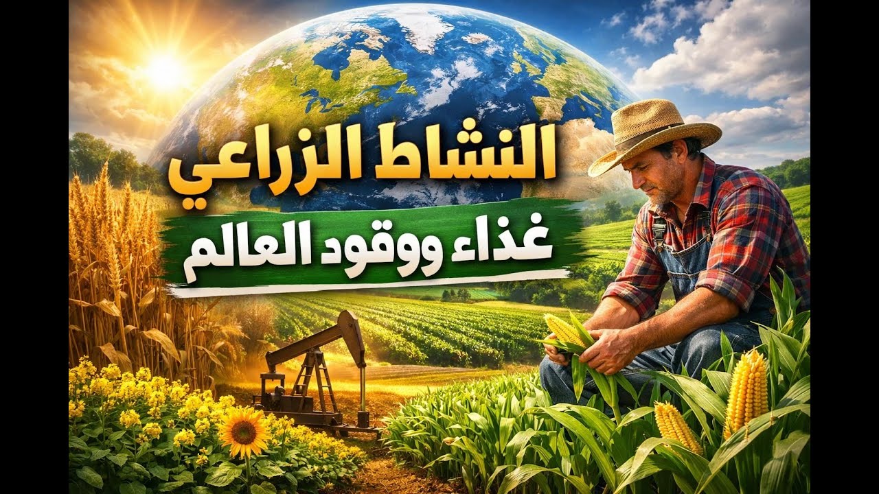 النشاط الزراعي | غذاء ووقود العالم 🌍🌾| الدرس الاول، جغرافيا | الصف ثالث اعدادي الترم الثاني