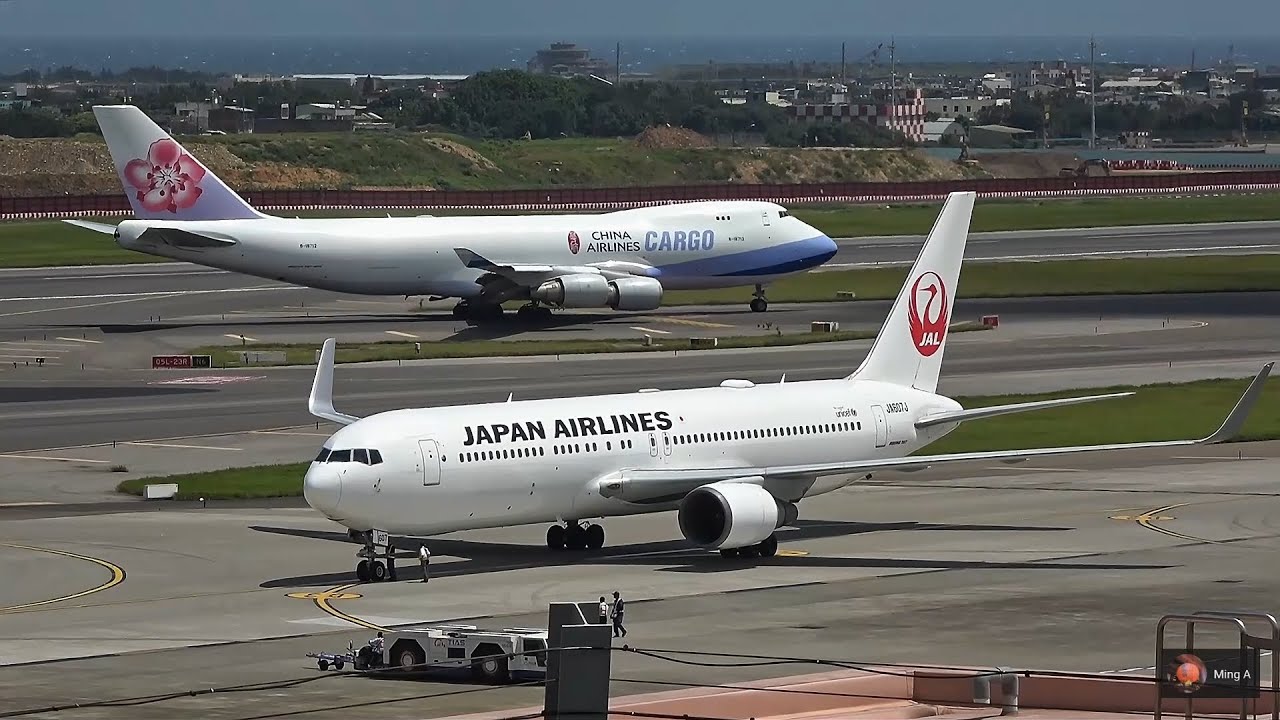 飛機起降滑行 近距離特寫｜桃園機場觀景台 Plane Spotting TPE/RCTP
