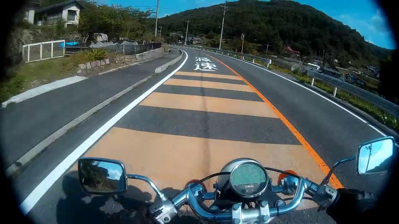 岡山の　バイク好き爺さん　№11　ヤマハＨＳ１試運転する