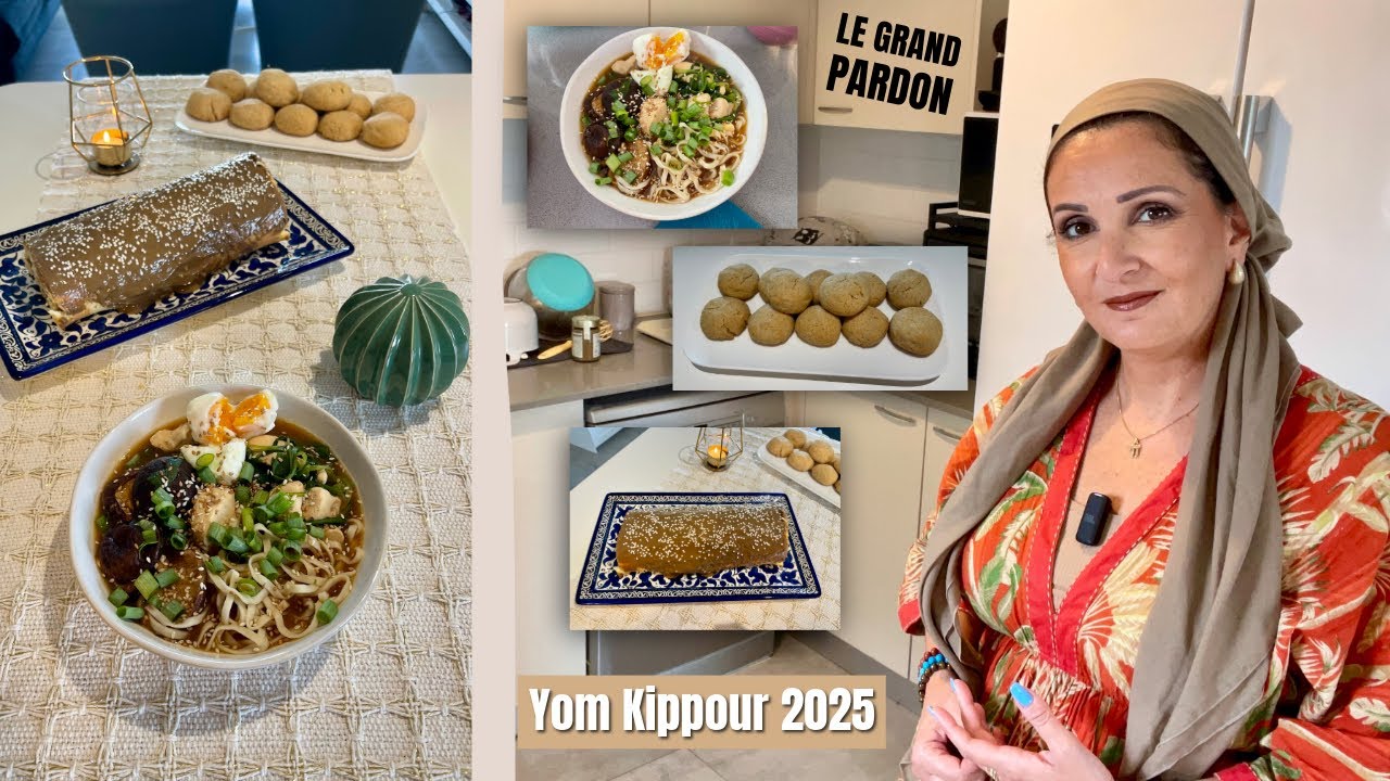 Yom Kippour 2025: 3 recettes inédites pour un jour de fête réussi 🇮🇱