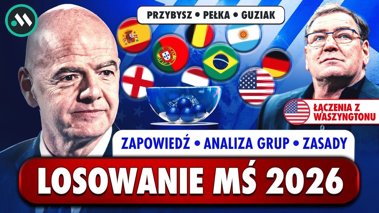 LOSOWANIE GRUP MISTRZOSTW ŚWIATA 2026 - ZASADY, RYWALE, KULISY