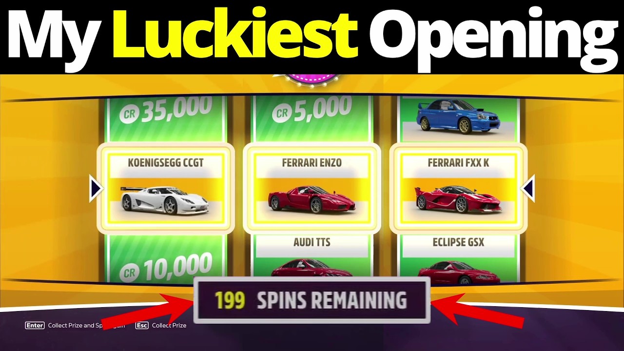 My LUCKIEST Super Wheelspin Opening In Forza Horizon 5!