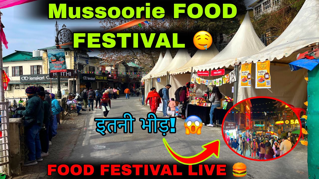 Mussoorie Winterline Carnival 2025 😍 | Food Festival, Live Events & Full Vlog