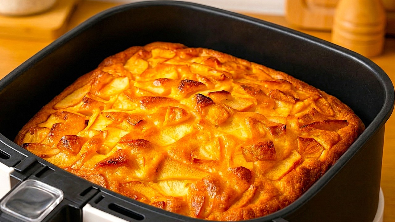 Духовка не нужна! Я залила яблоки тестом... и в аэрогриле произошло волшебство