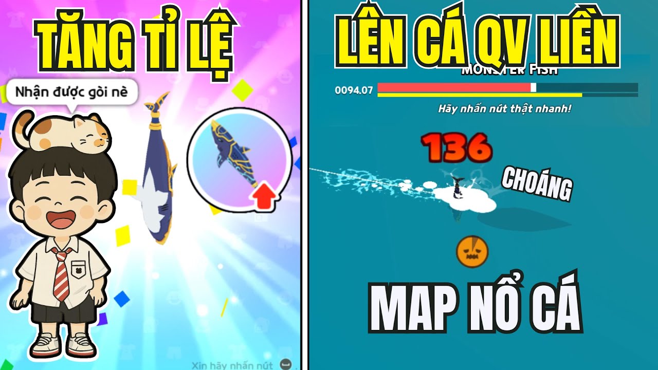 Mình Mở Hộp Cần Câu Cá Mập Cơ Khí Khi Tăng Tỉ Lệ Nhận Cần | Play Together