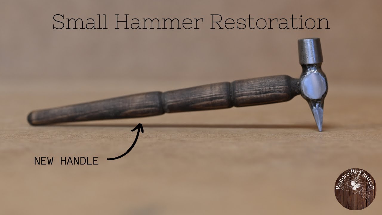 Small Hammer Restoration | Making a New Handle on the Lathe