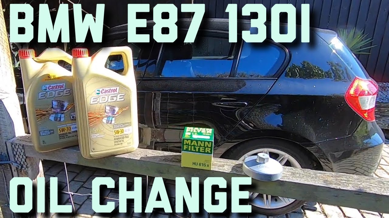 BMW E87 130i Oil Change, With Oil Level Check & Oil Service Reset, N52 Engine