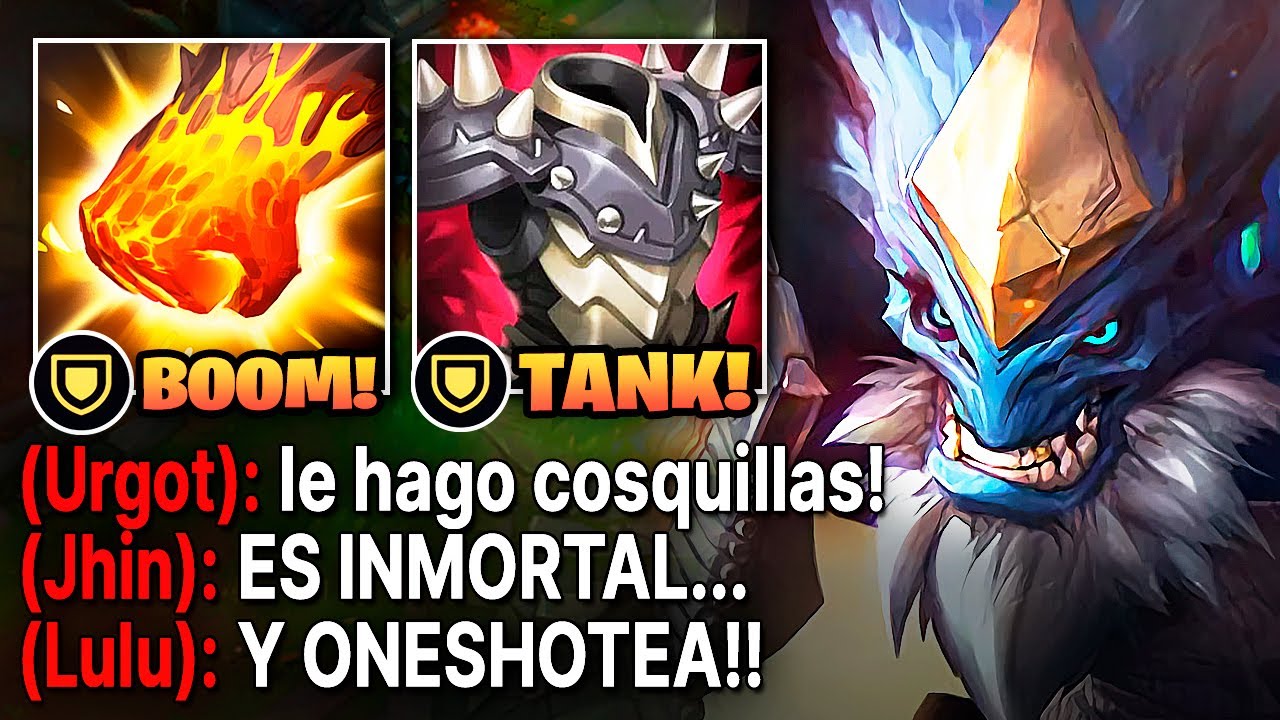 Malphite pero cada W quita el 80% de vida solo con items de armadura