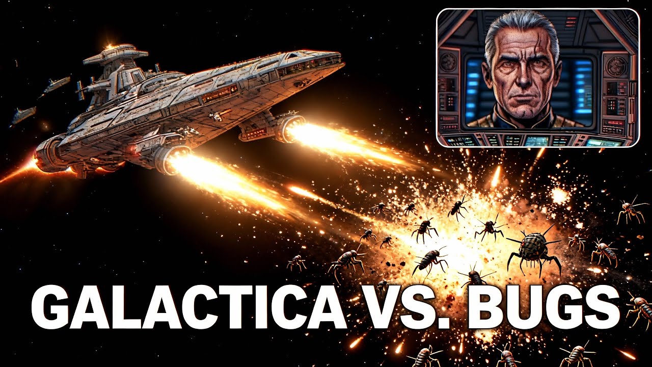 What If Battlestar Galactica Arrived in the Starship Troopers Universe?