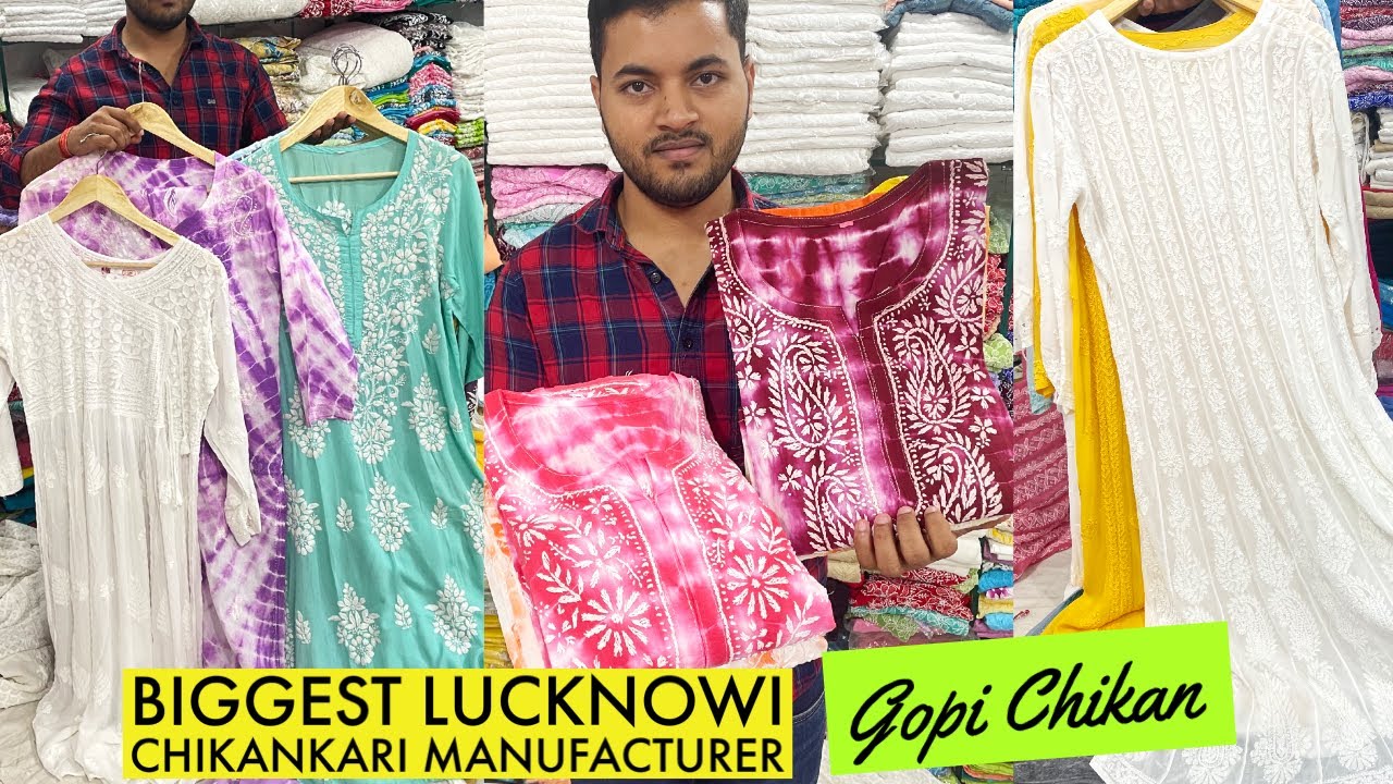 One of the Biggest Manufacturers of Lucknowi Chikankari Kurtis, Plazo, Dupatta, Lehenga & Saree.