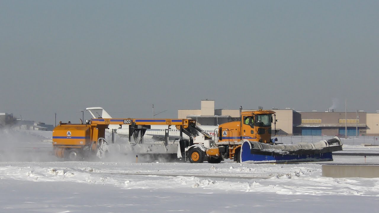 Snow Removal Action at MSP Airport