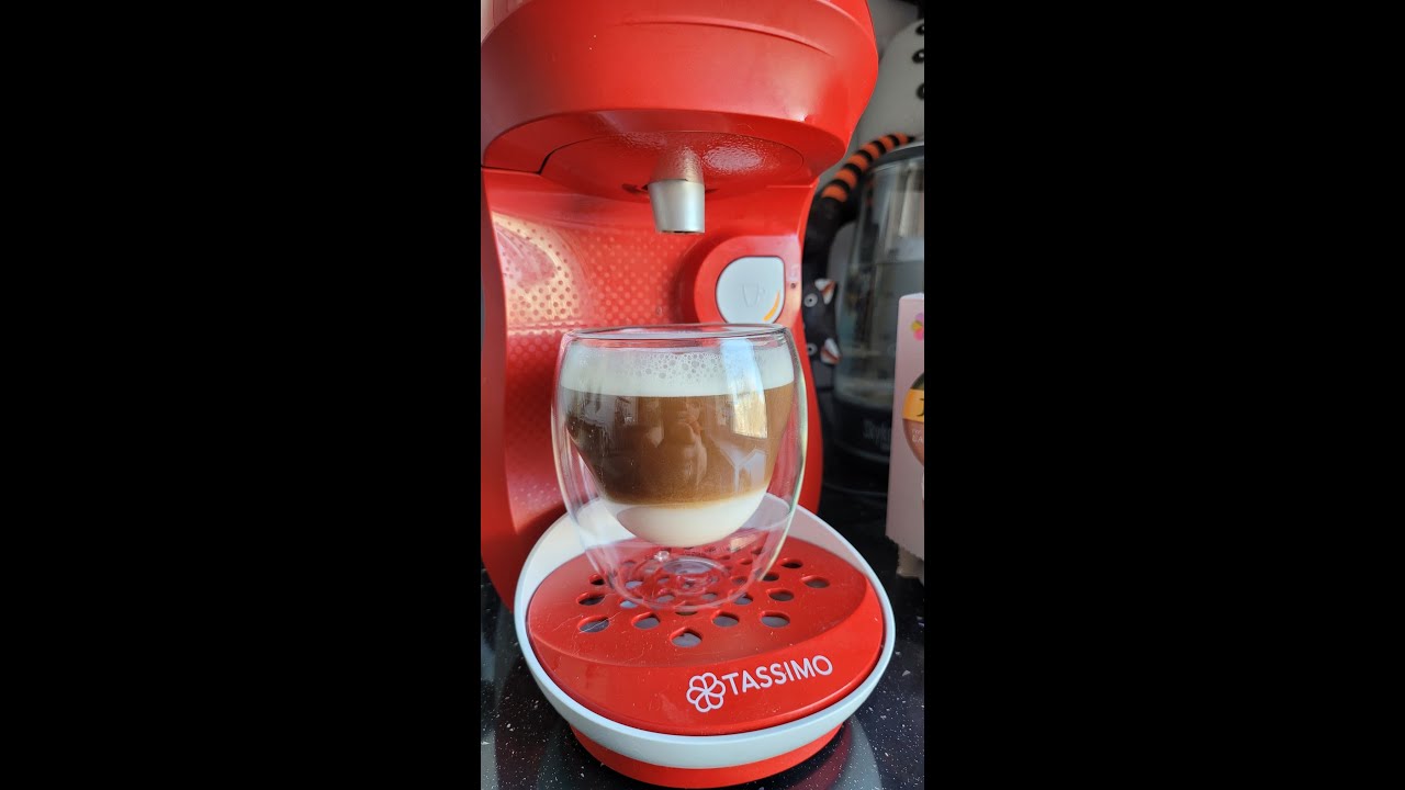Приготовление Tassimo Latte Macchiato карамель на капсульной кофеварке Bosch TAS1006