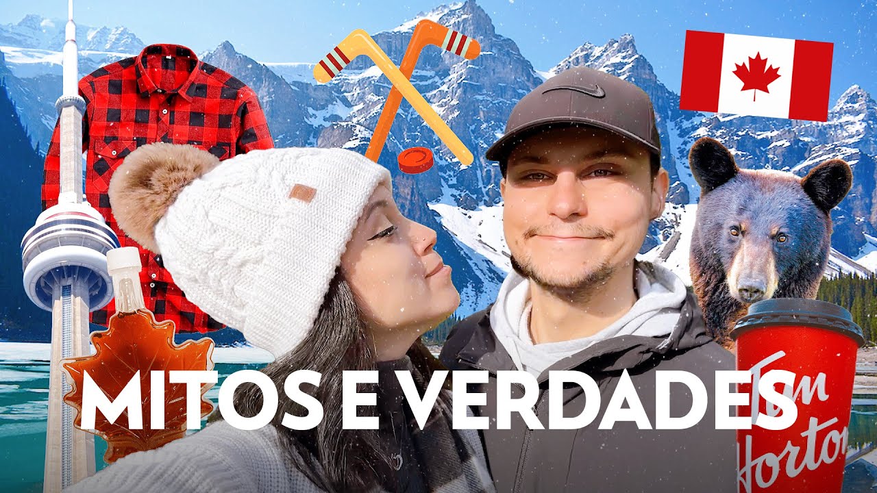 MITOS e VERDADES sobre o CANAD&Aacute; (com meu namorado) 🇨🇦 Clima, seguran&ccedil;a, imigra&ccedil;&atilde;o, rivalidade EUA...