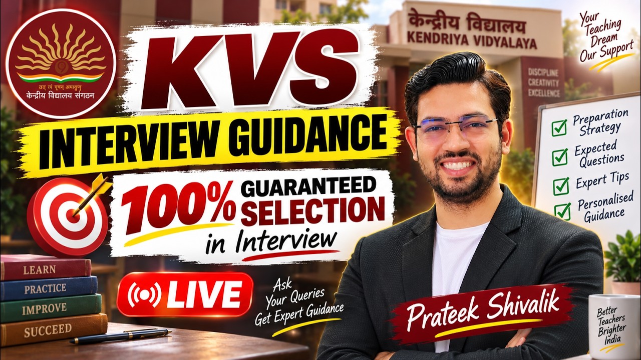 KVS Interview 2026 🔥 100% Selection Strategy | Interview Guidance + Most Asked Questions | LIVE