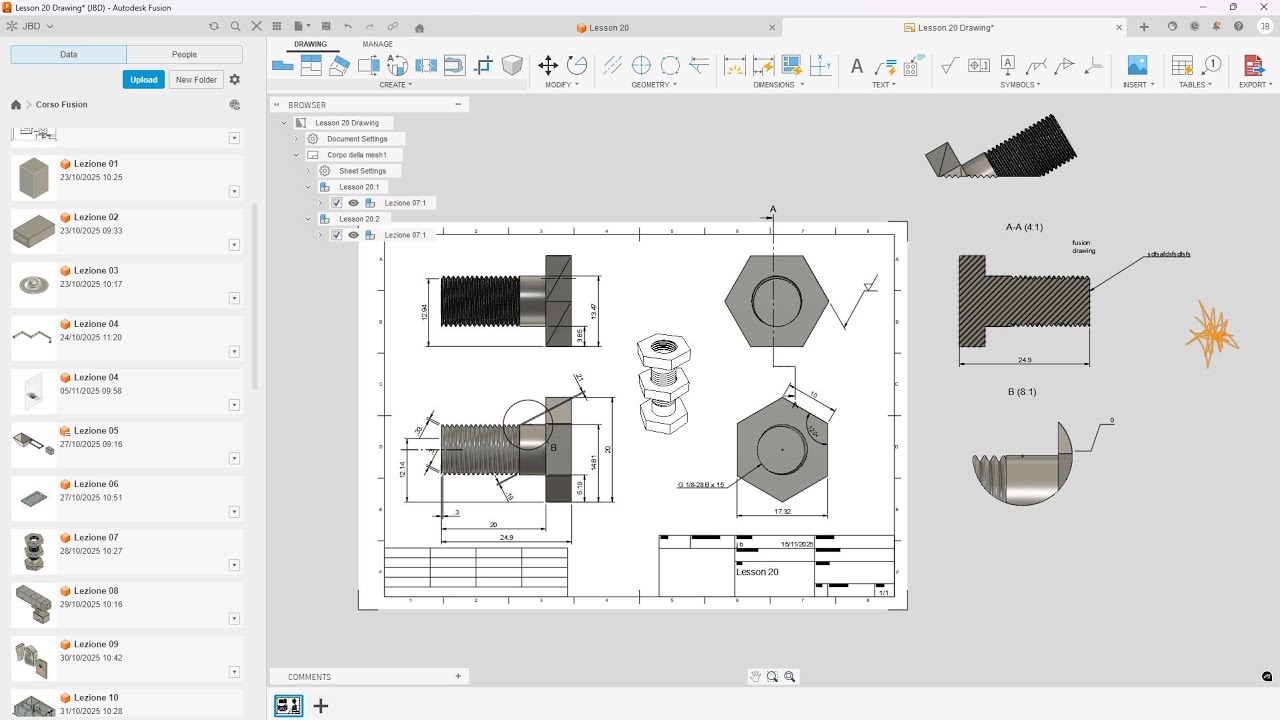 FUSION — Урок 20 — Завершение проекта, Визуализация, 3D-печать, 2D-чертежи 3D CAD, Моделирование ...
