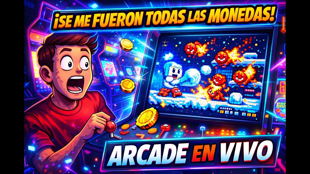 🔥 MAQUINITAS EN VIVO: Clásicos ARCADE que te hacían gastar TODAS tus monedas 🕹️