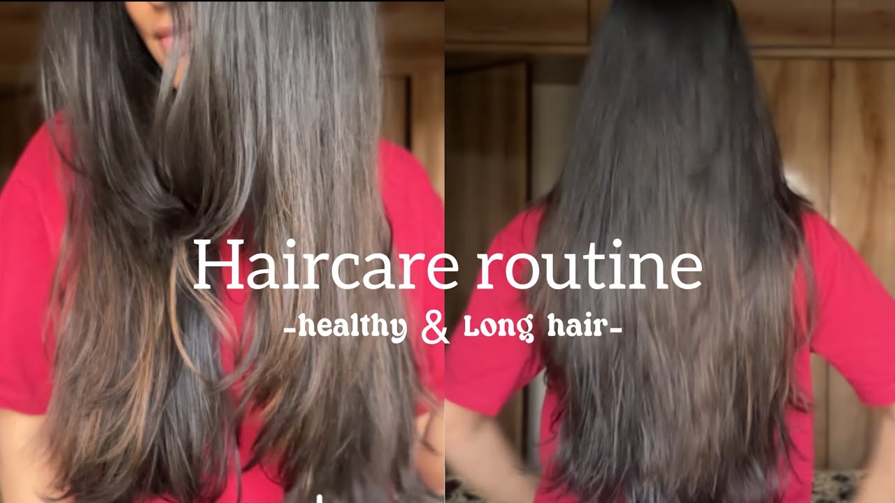 my affordable hair care routine for long and healthy hair🛀