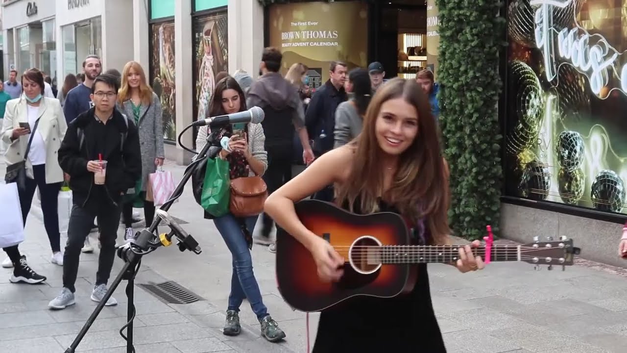 Saibh Skelly and Sam Clifford Cover Before You Go from Grafton Street Dublin Best of Buskin