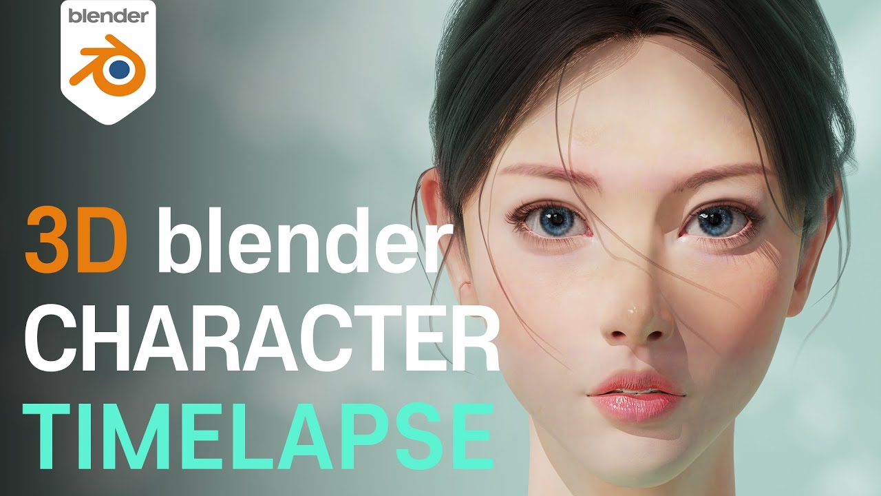 blender 4.0 - 3d블렌더로 캐릭터 스컬팅 텍스쳐페인팅 타임랩스 Cycles