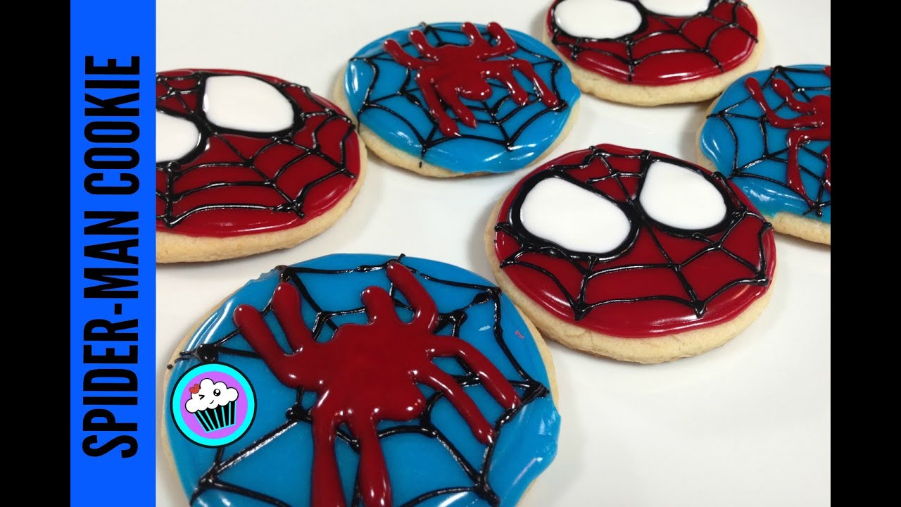 How to make Spider-man Cookies - Pinch of Luck