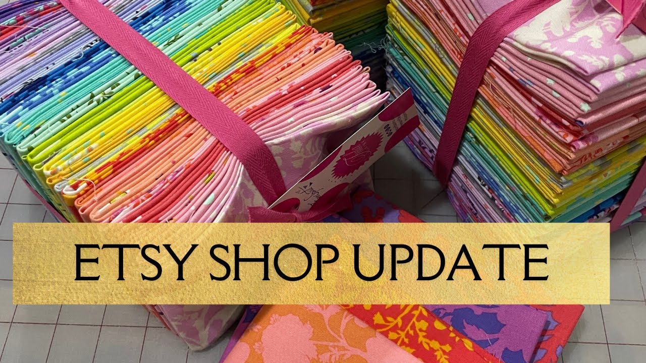 НОВЫЙ набор из 32 предметов Tula Pink Fat Quarter — распаковка ткани из магазина Etsy — Vlogmas 2...