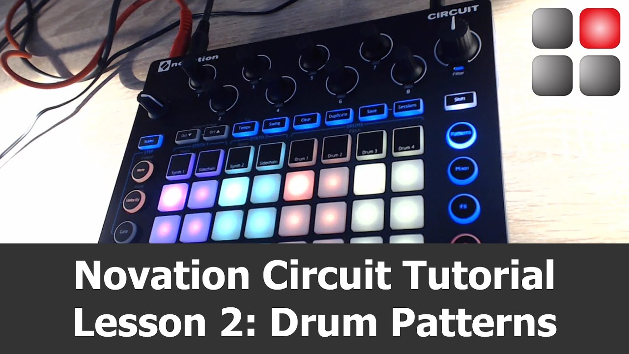 Novation Circuit Tutorial - Lesson 2: Creating Drum Patterns