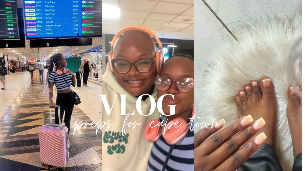 PREPS for my first VAECAY 🏖️🥹! | first time flight ✈️ |maintenance 💅| met mondlizi 🎀