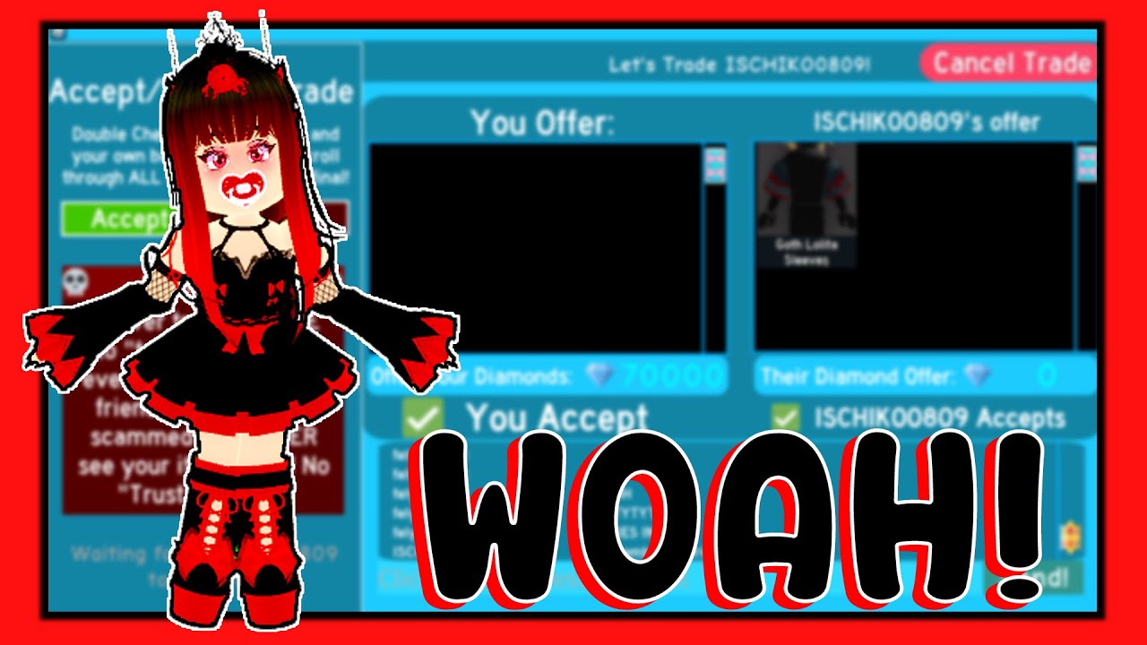 WHAT PEOPLE TRADE FOR SHADOW EMPRESS SLEEVES | ROYALE HIGH | DALE CYRILLE